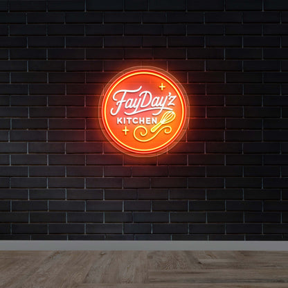 FayDay'z Kitchen - Premium Neon Artwork