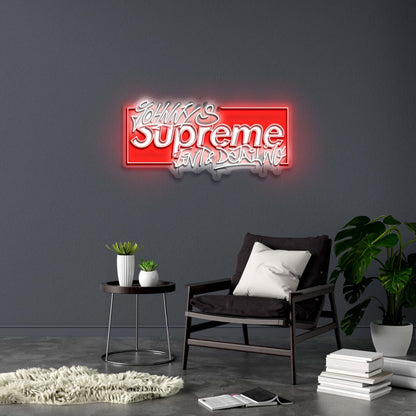 SUPREME - Premium Neon Artwork