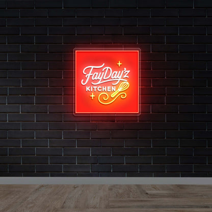 FayDay'z Kitchen - Premium Neon Artwork