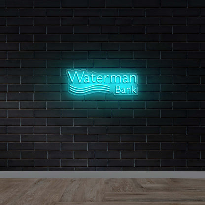 WATERMAN BANK - Premium Neon Artwork