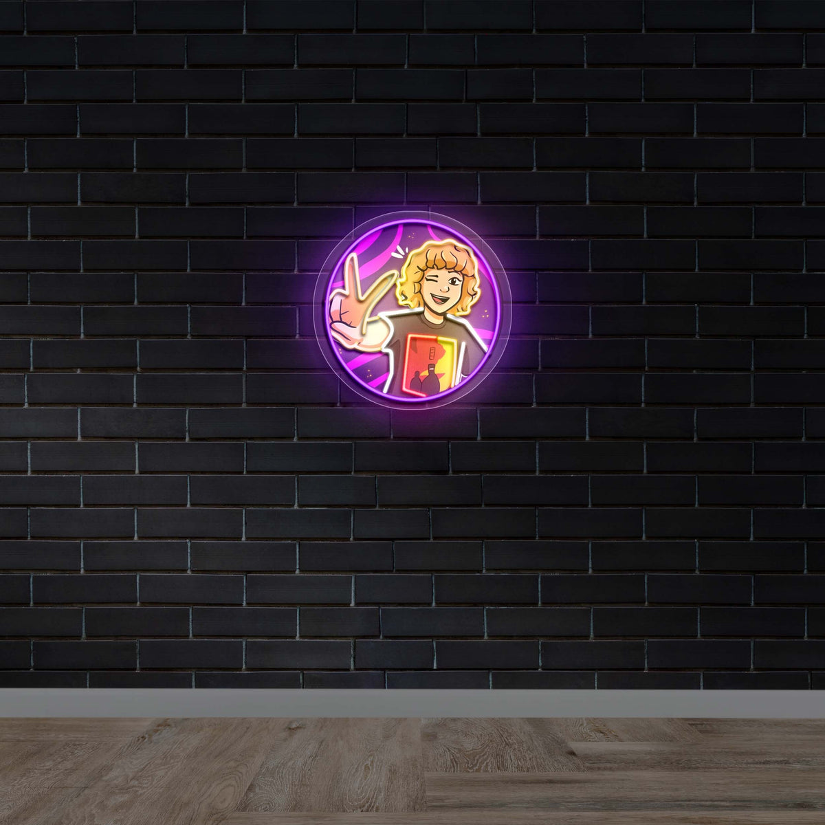 Retro Icon Portrait - Premium Neon Artwork