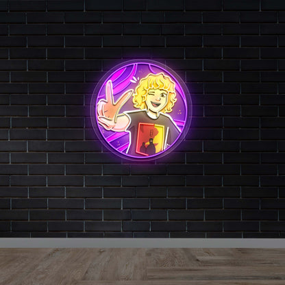 Retro Icon Portrait - Premium Neon Artwork
