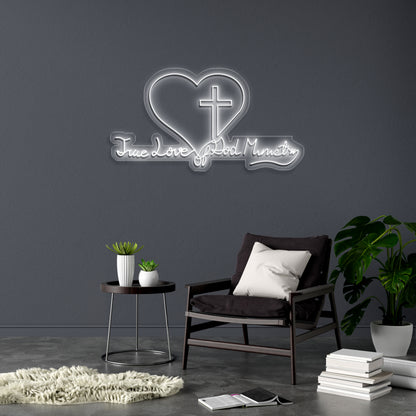 True Love God Ministry - Premium Neon Artwork