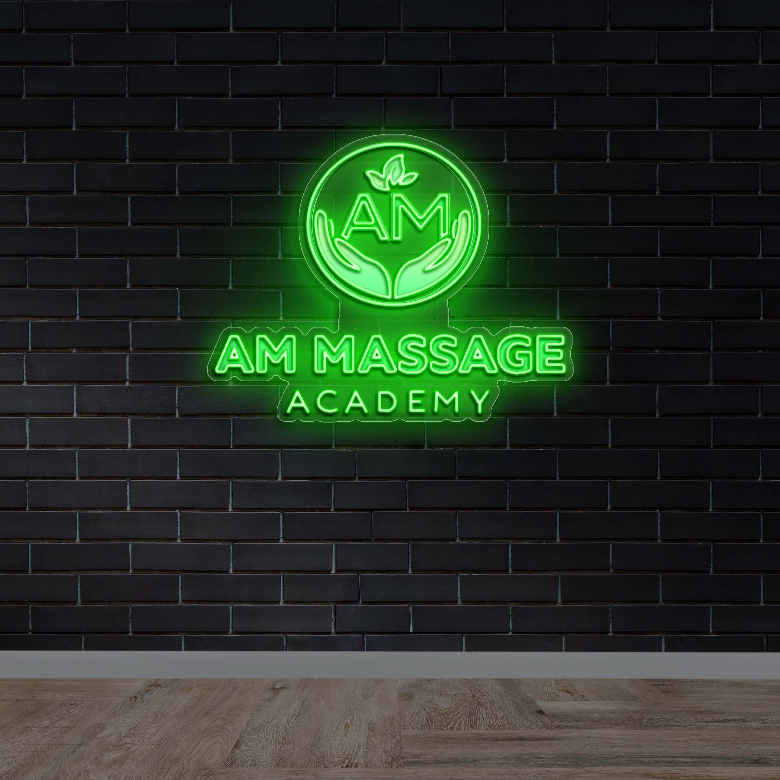 AM Massage Academy – Premium Neon Artwork