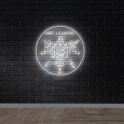 Unit Leaders - Premium Neon Artwork