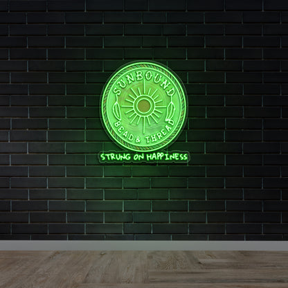 STRUNG ON HAPPINESS - Premium Neon Artwork