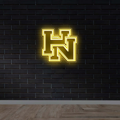 HN Letter Logo - Premium Neon Artwork