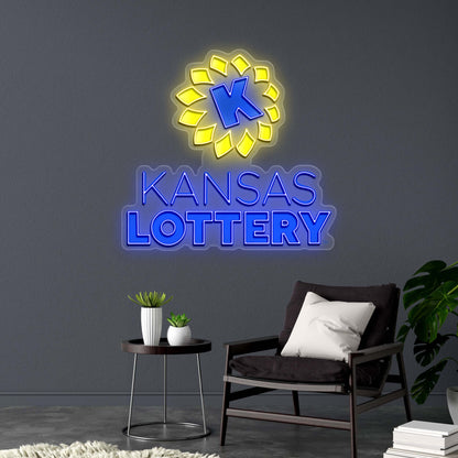 KANSAS LOTTERY - Premium Neon Artwork