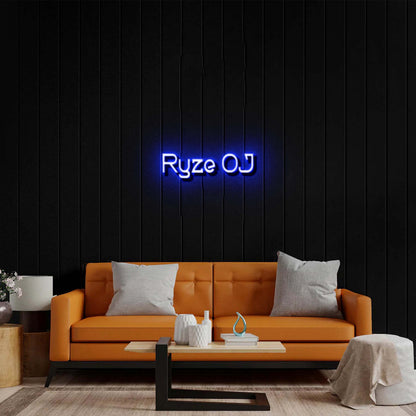 RYZE OJ - Premium Neon Artwork