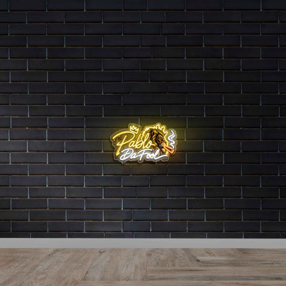 Pablo's Da Fool - Premium Neon Artwork