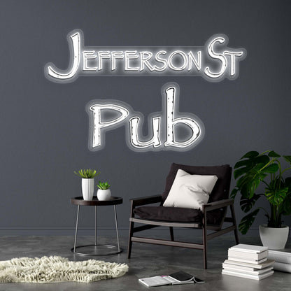 JEFFERSON ST PUB - Premium Neon Artwork