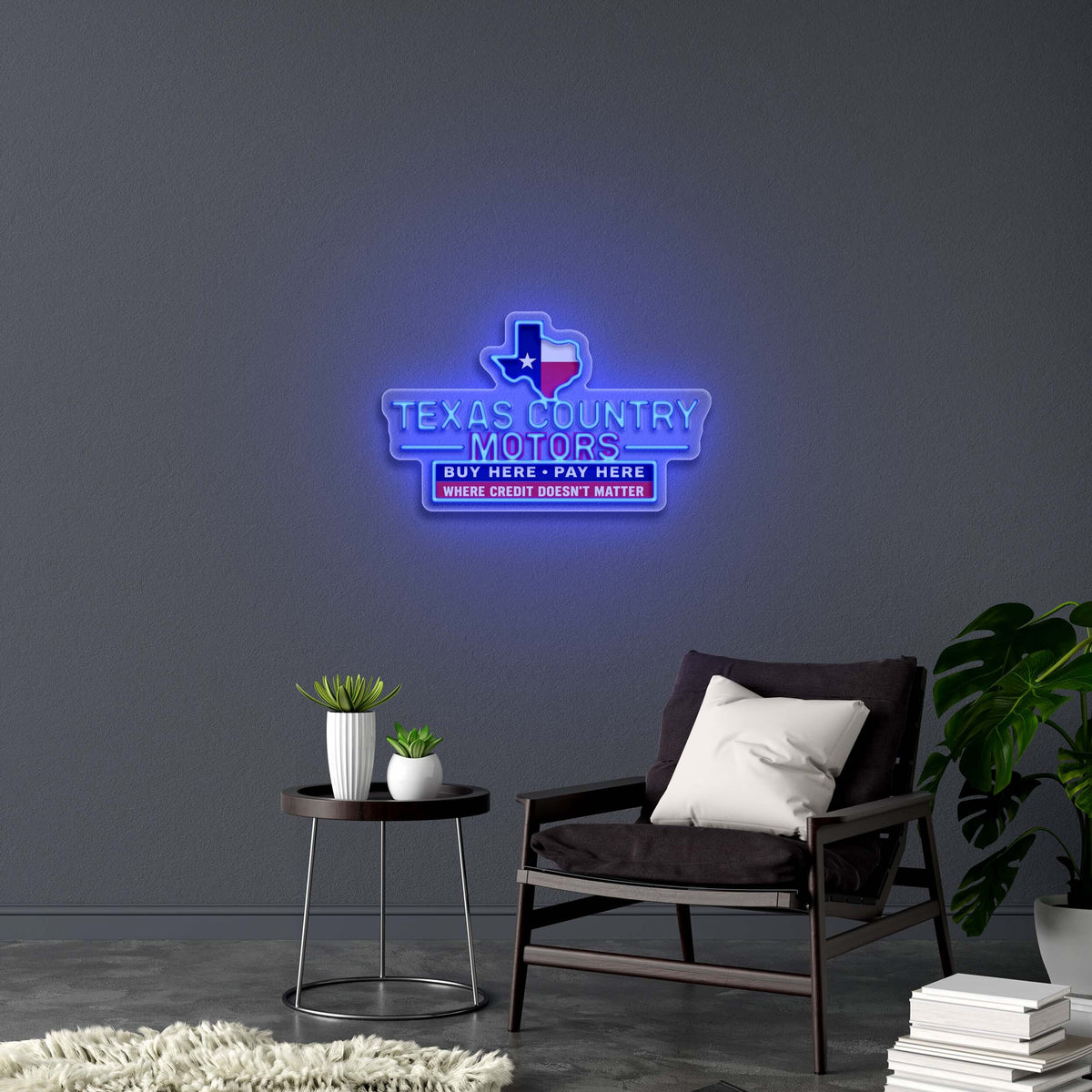 Texas Country Motors - Premium Neon Artwork