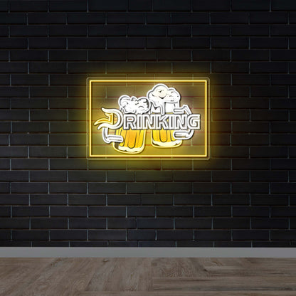 DRINKING - Premium Neon Artwork