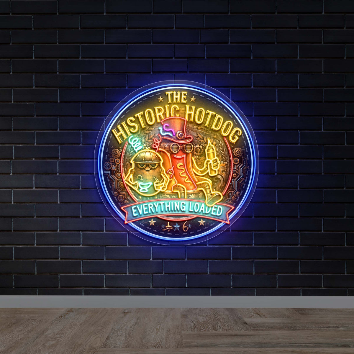 THE HISTORIC HOTDOG - Premium Neon Artwork