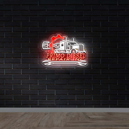 Primo Diesel Repair Inc. - Premium Neon Artwork