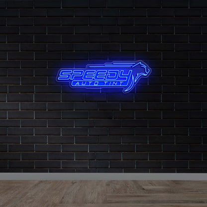 Speedy Auto Tint - Premium Neon Artwork