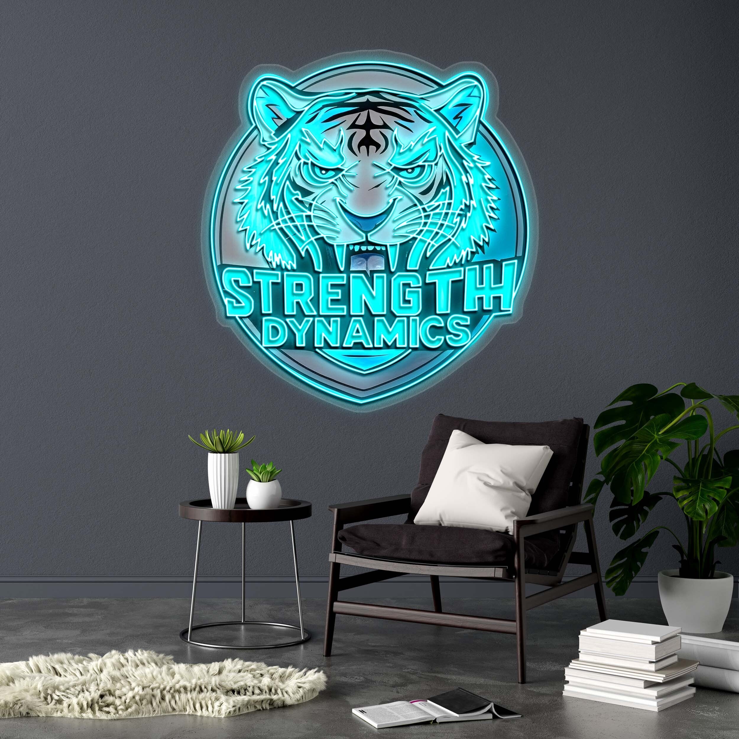STRENGTH DYNAMICS - Premium Neon Artwork