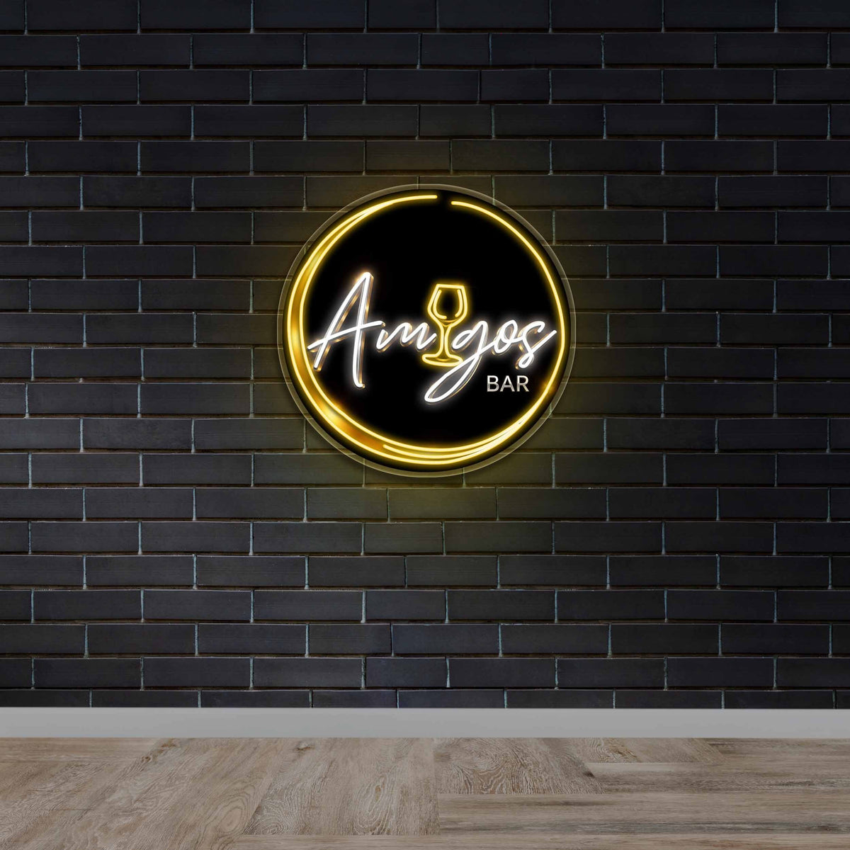 Amigos Bar - Premium Neon Artwork