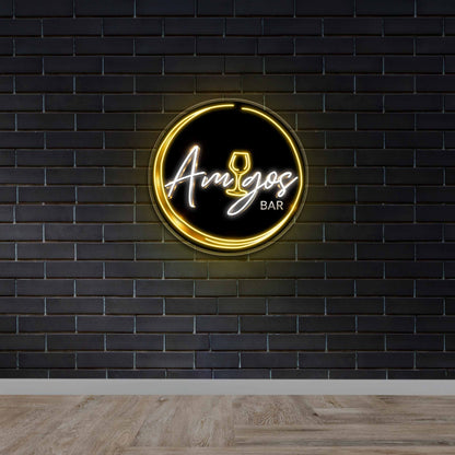Amigos Bar - Premium Neon Artwork