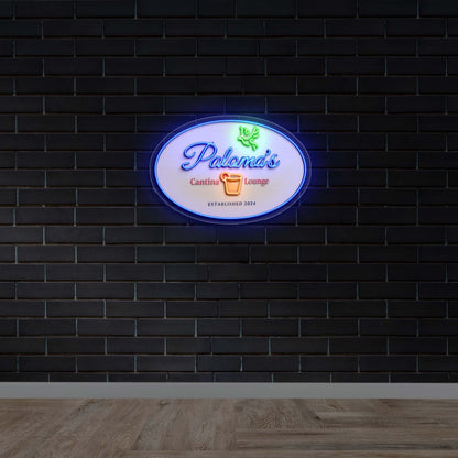 Paloma's Cantina Lounge - Premium Neon Artwork