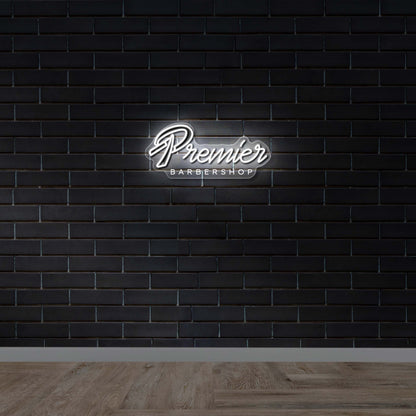 Premier Barbershop - Premium Neon Artwork