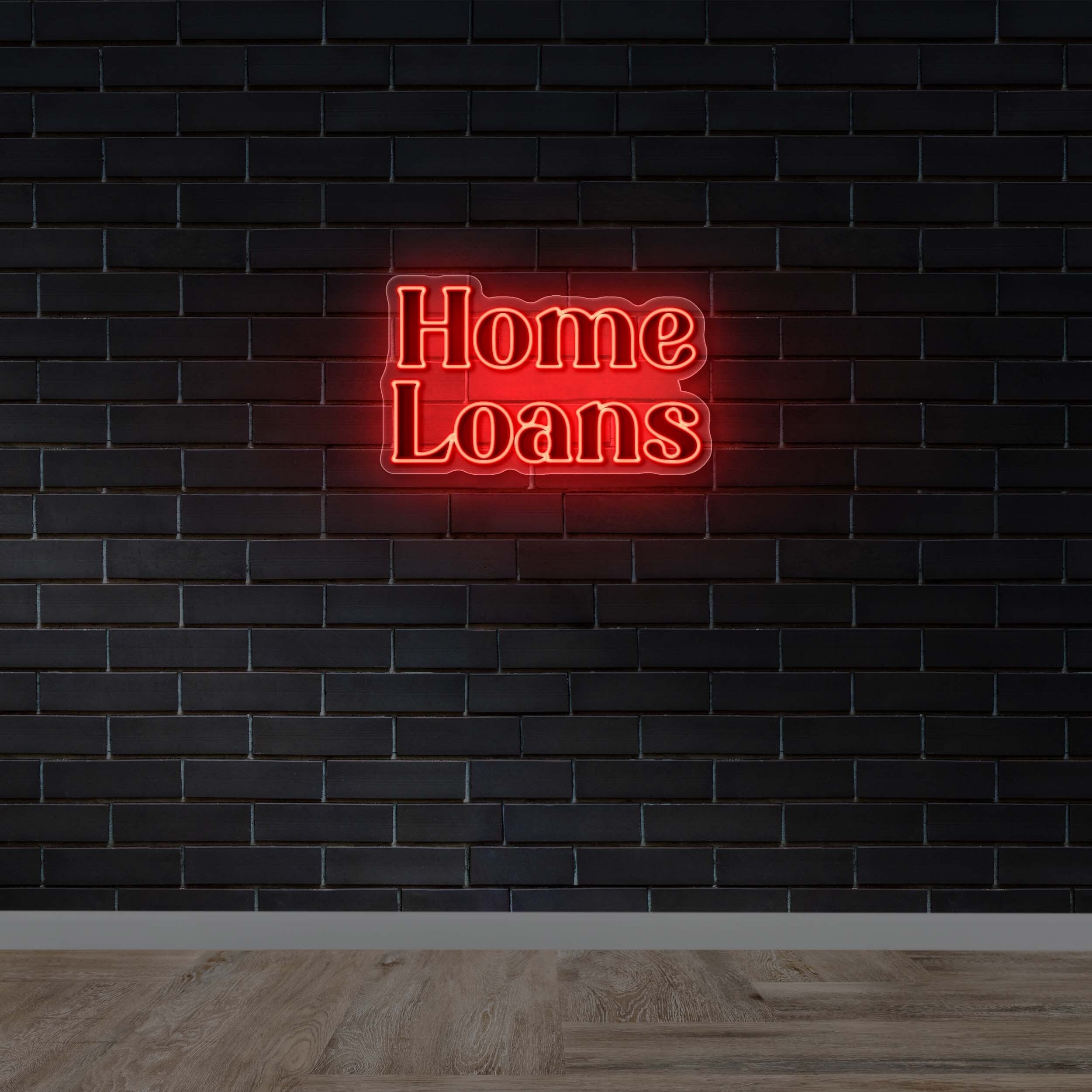 Home Loans - Premium Neon Artwork