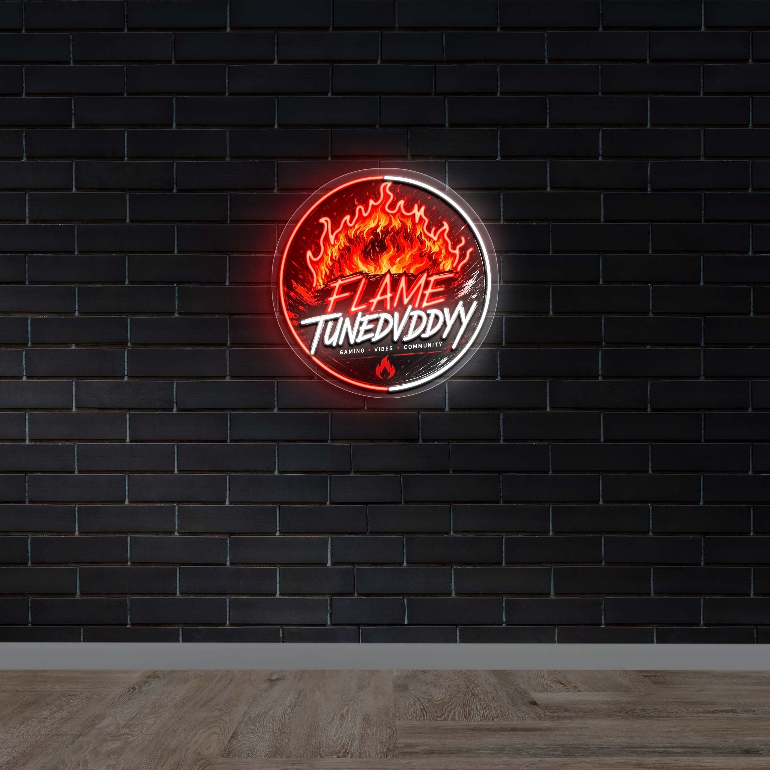 FLAME TUNEDVDDYY - Premium Neon Artwork