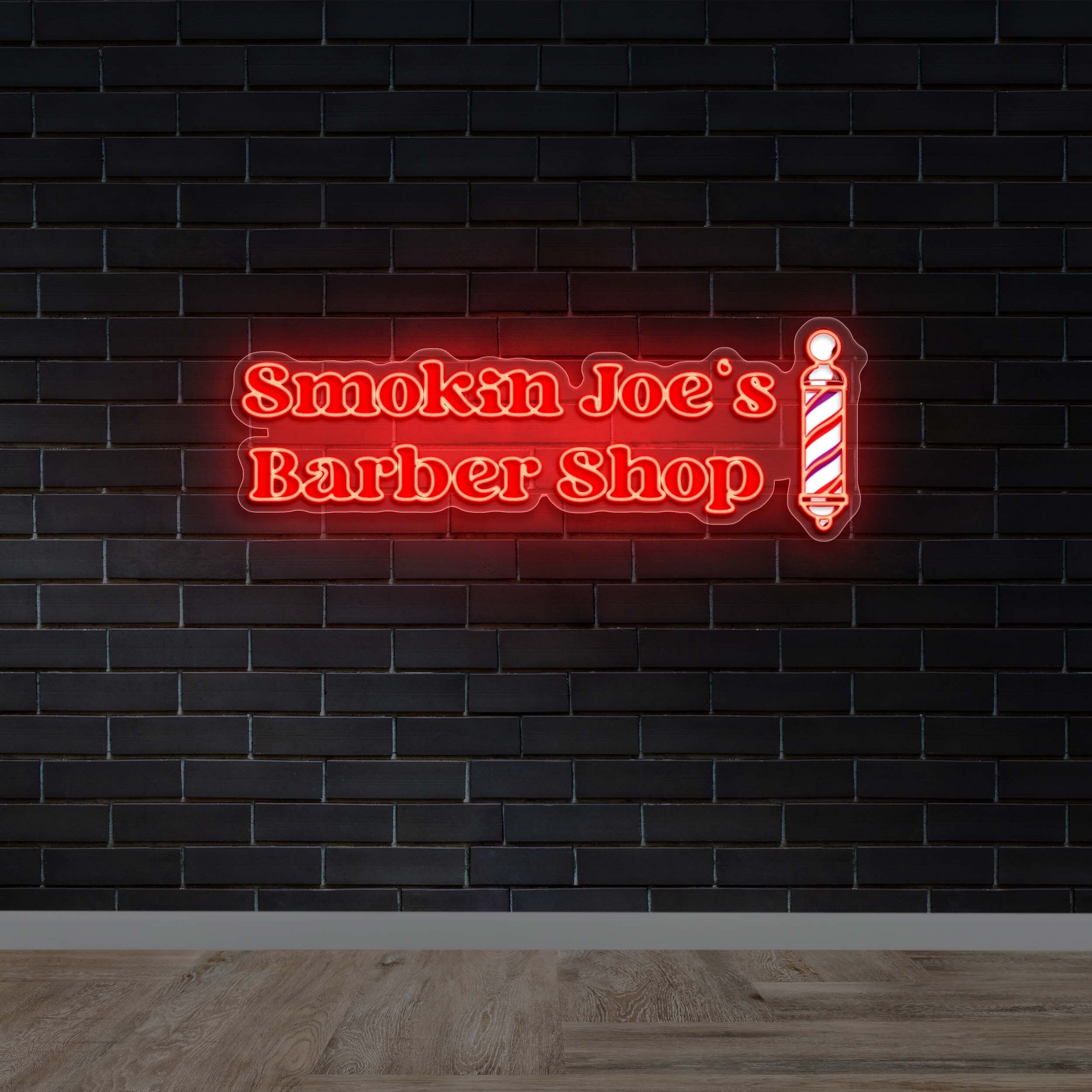 Smokin Joe’s Barber Shop - Premium Neon Artwork