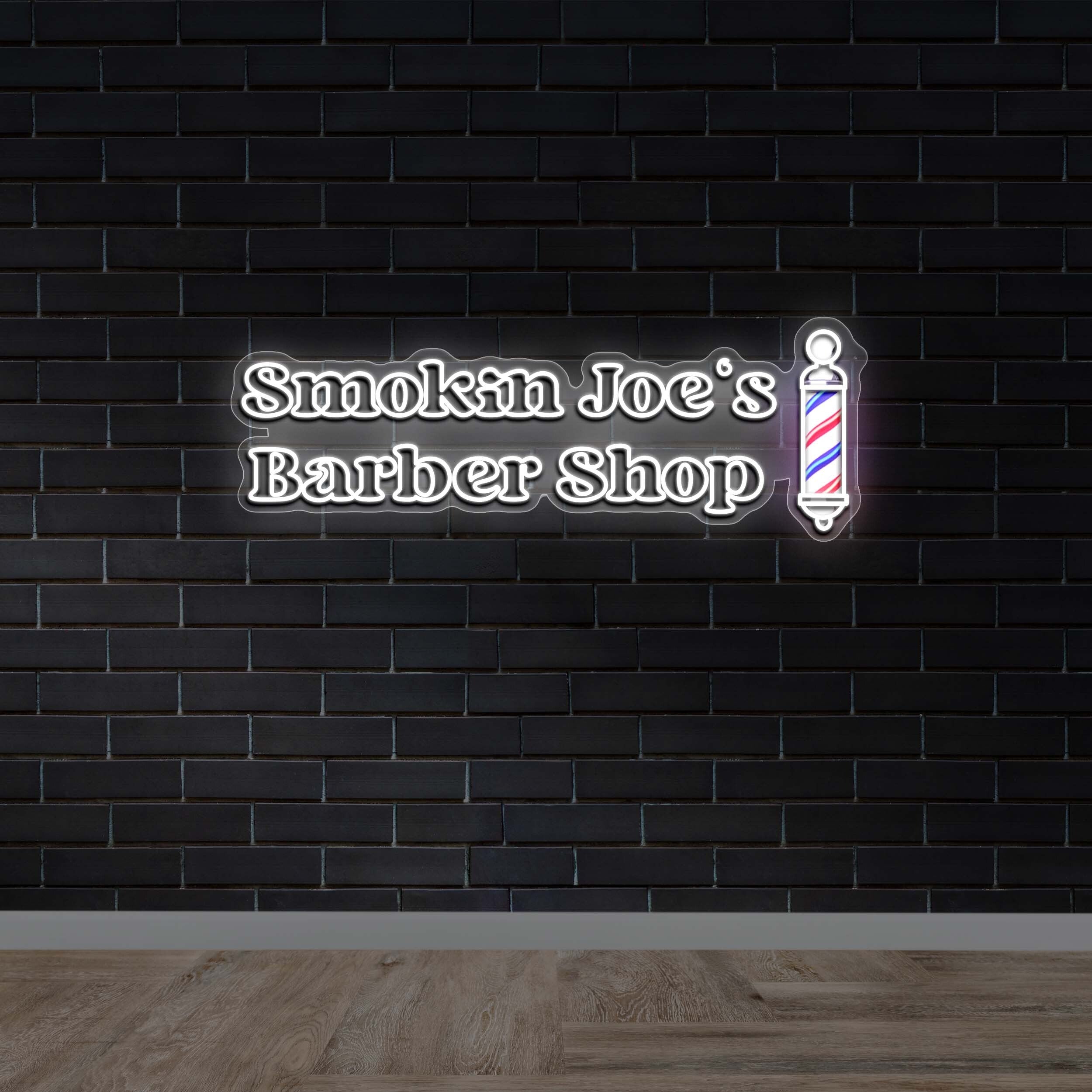Smokin Joe’s Barber Shop - Premium Neon Artwork