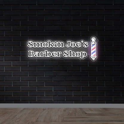 Smokin Joe’s Barber Shop - Premium Neon Artwork