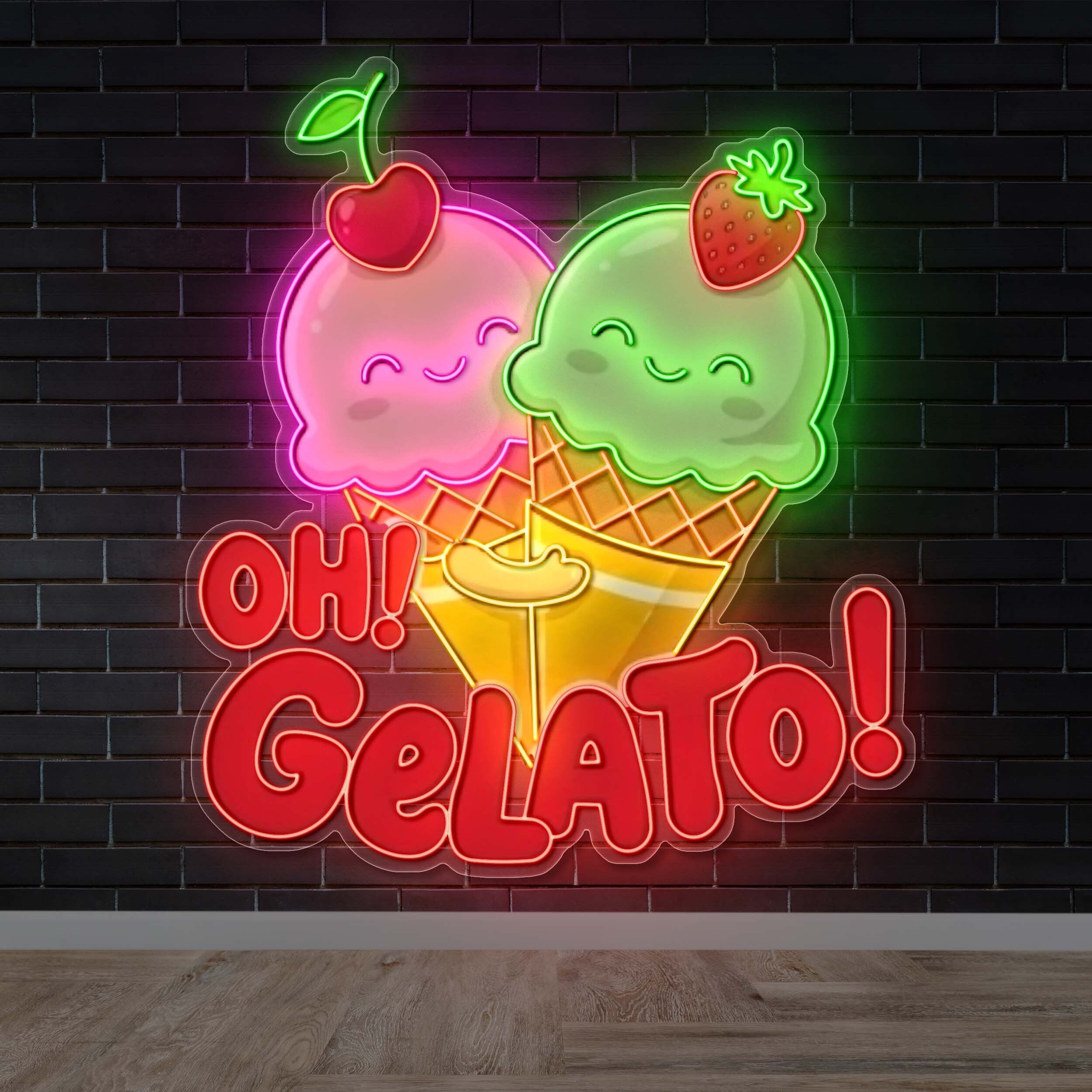 OH GELATO! - Premium Neon Artwork