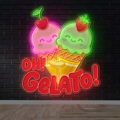 OH GELATO! - Premium Neon Artwork