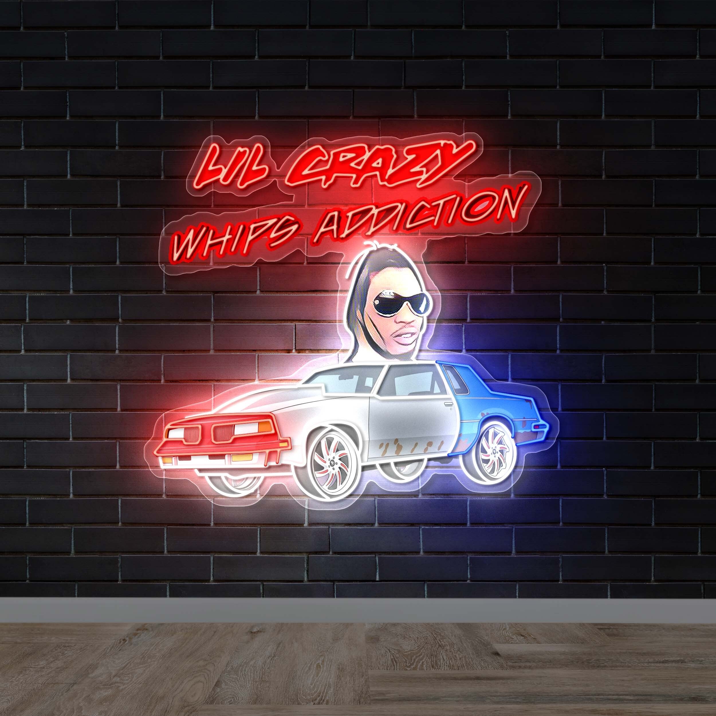 LIL CRAZY WHIPS ADDICTION | 2nd Version - Premium Neon Artwork