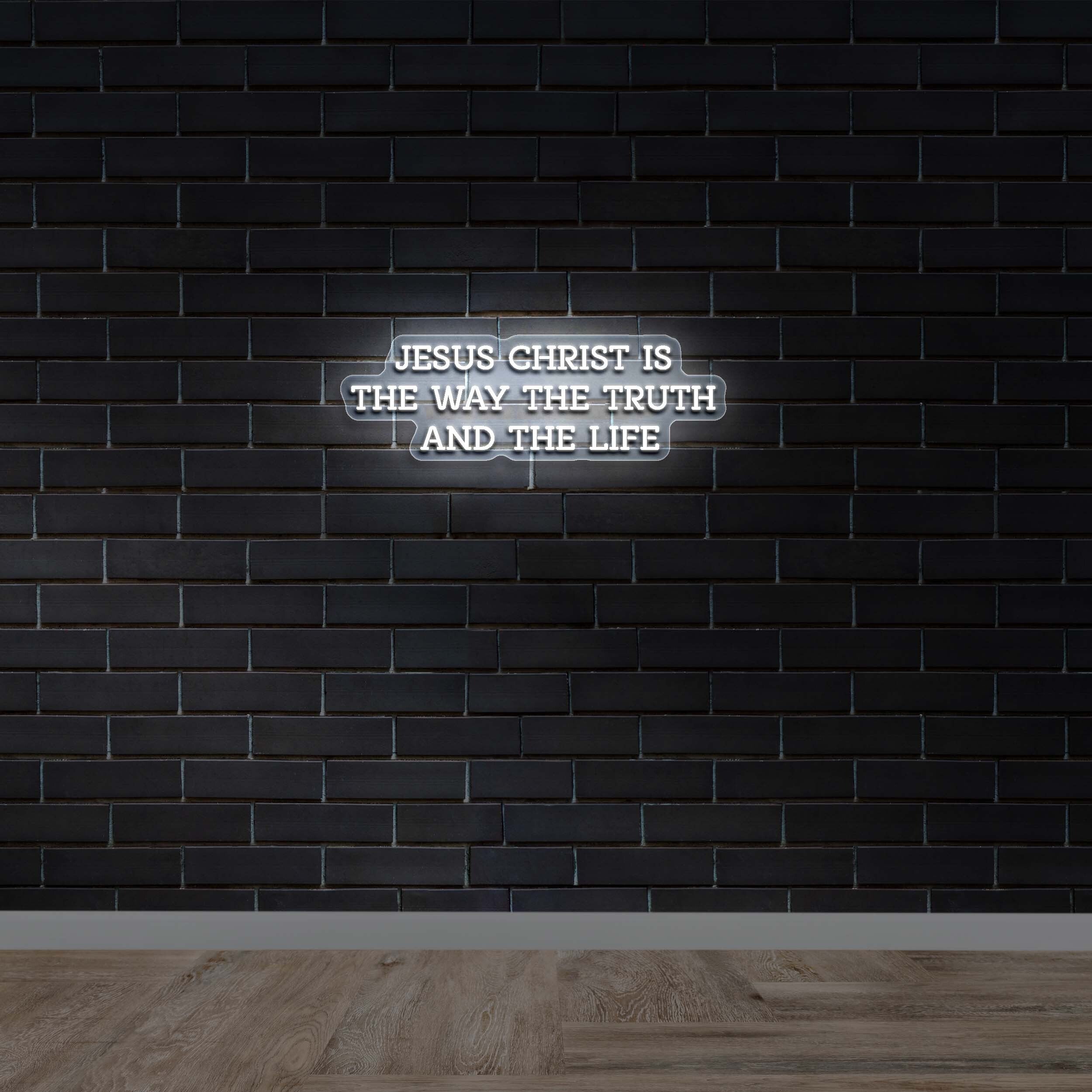 JESUS CHRIST IS THE WAY THE TRUTH AND THE LIFE - Premium Neon Artwork