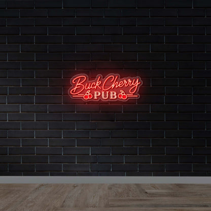 Buck Cherry Pub Neon Sign - Premium Neon Artwork