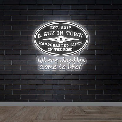A Guy In Town - Premium Neon Artwork
