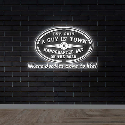 A Guy In Town - Premium Neon Artwork