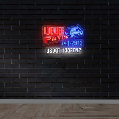 Loewer Paving - Premium Neon Artwork
