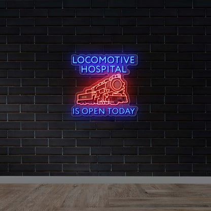 Locomotive Hospital - Premium Neon Artwork