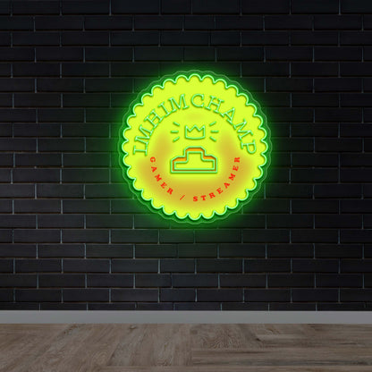 IMHIMCHAMP - Premium Neon Artwork