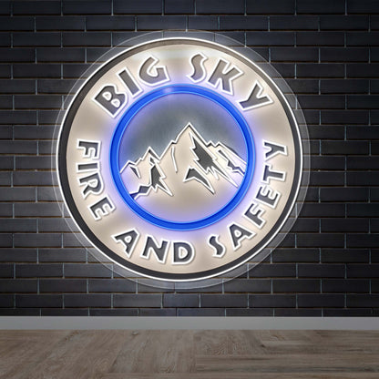 Big Sky Fire and Safety - Premium Neon Artwork