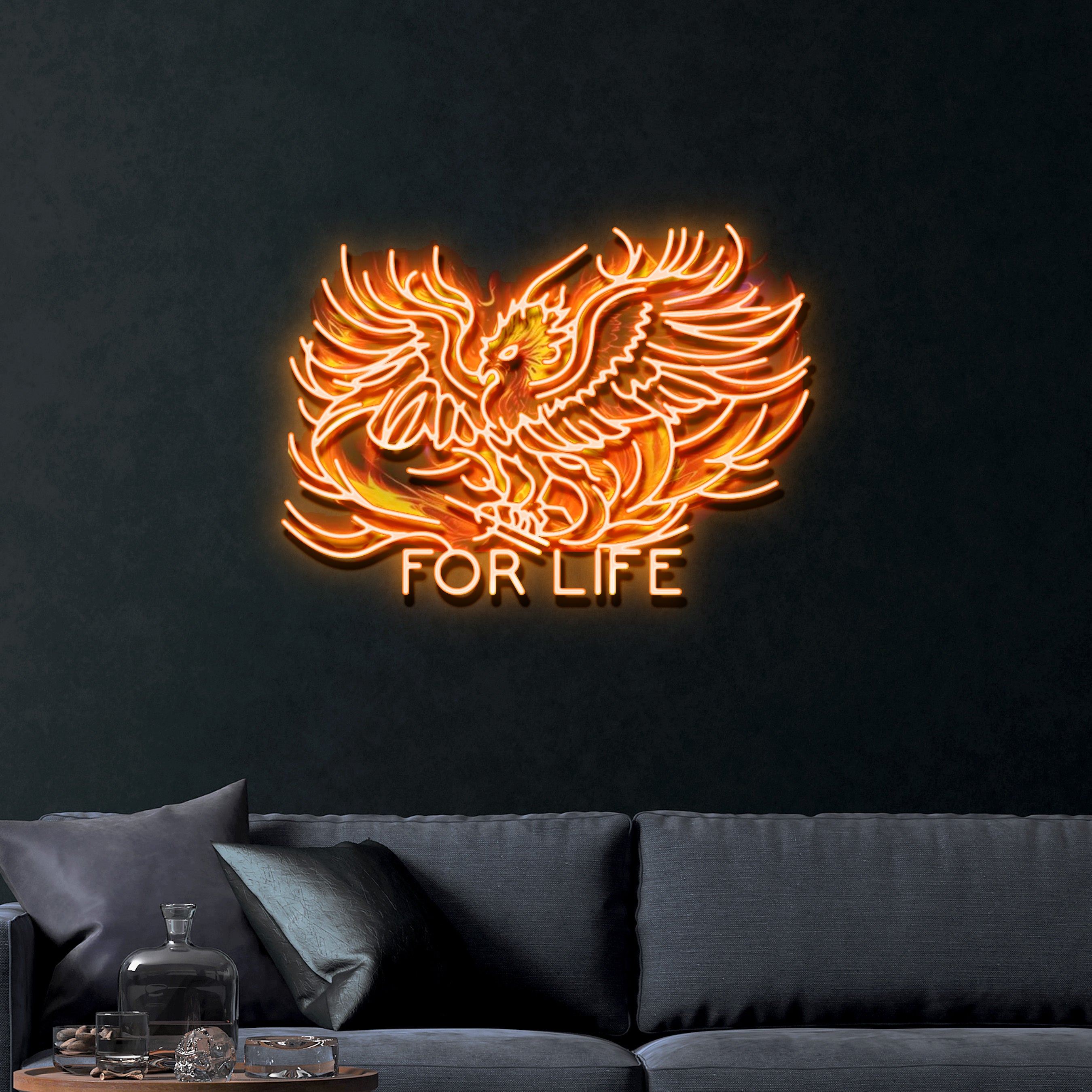 For Life – Premium Neon Artwork
