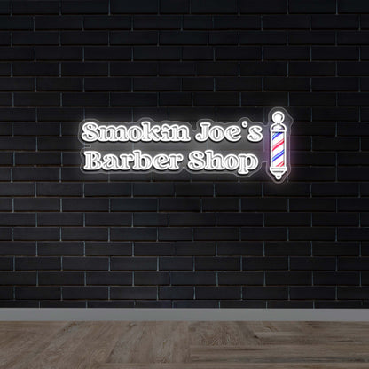 Smokin Joe’s Barber Shop - Premium Neon Artwork