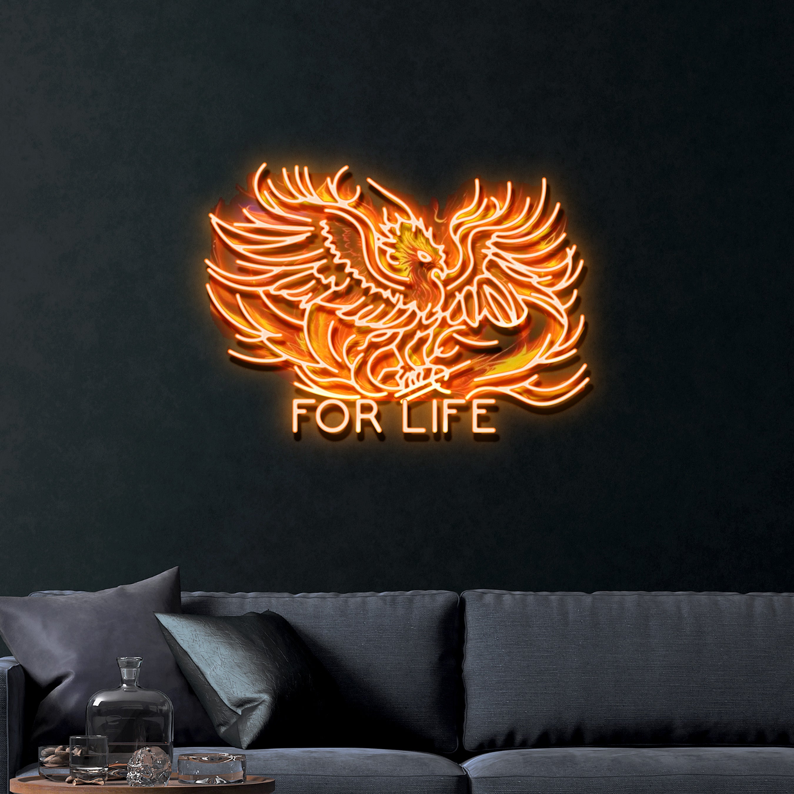 For Life – Premium Neon Artwork