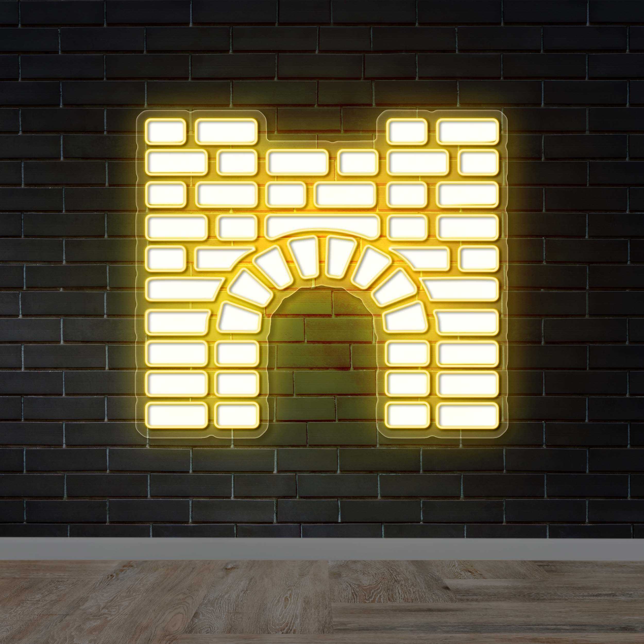 Brick Castle Arch - Premium Neon Artwork