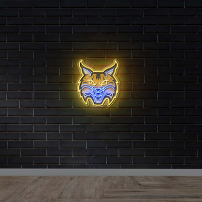 Quinnipiac Bobcat logo - Premium Neon Artwork
