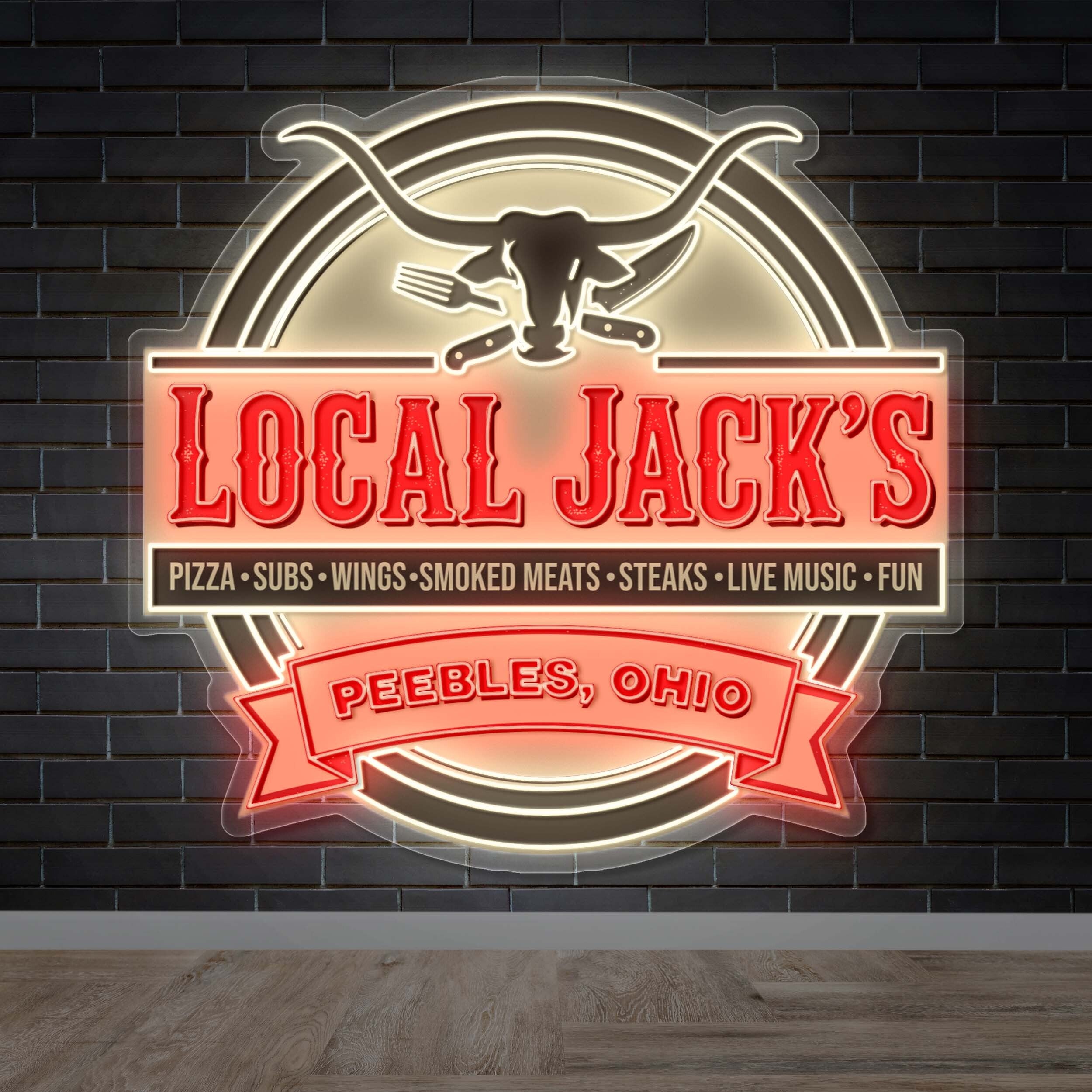 LOCAL JACK'S - Premium Neon Artwork