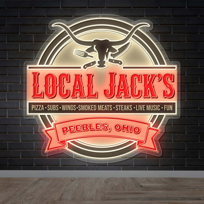 LOCAL JACK'S - Premium Neon Artwork