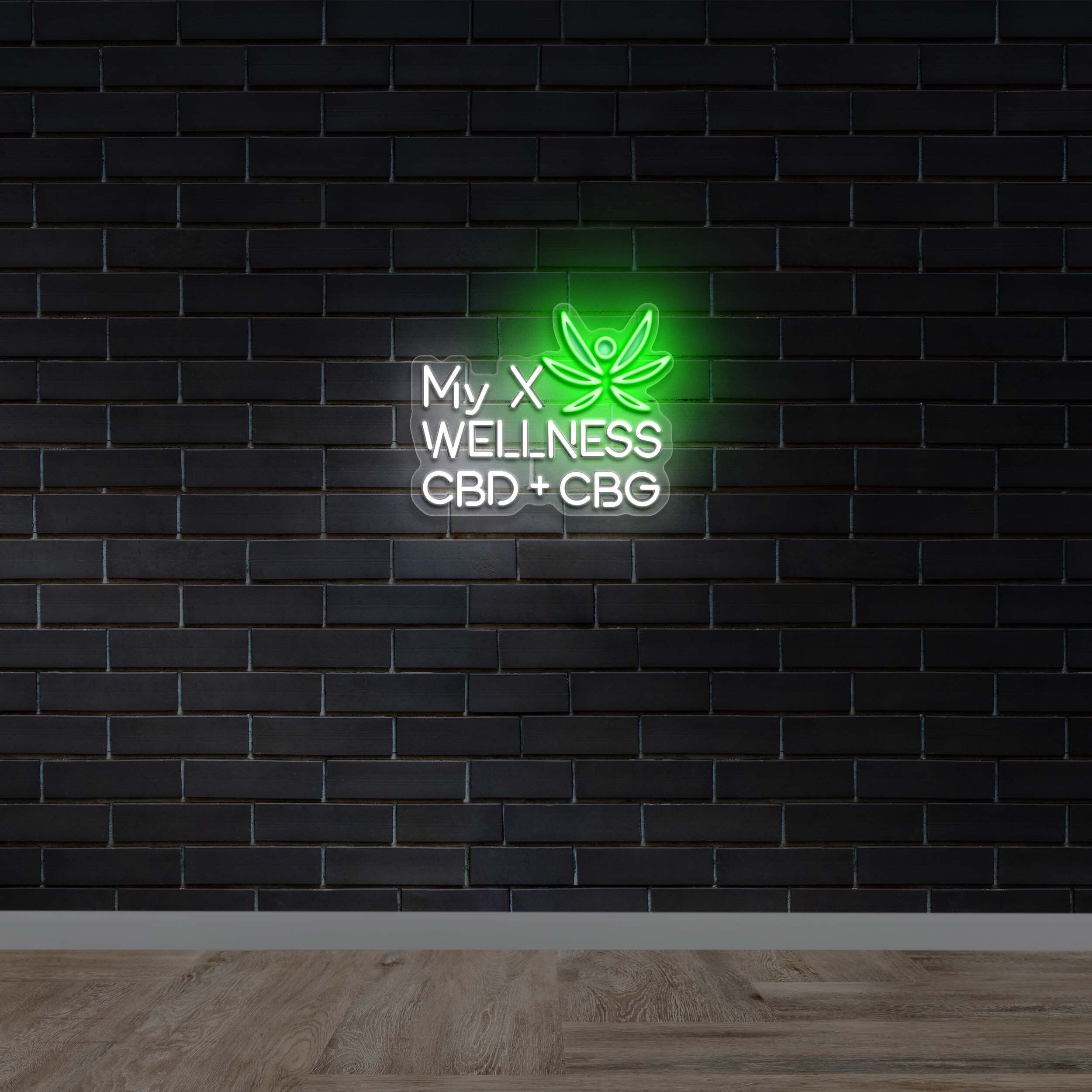 My X Wellness CBD+CBG - Premium Neon Artwork