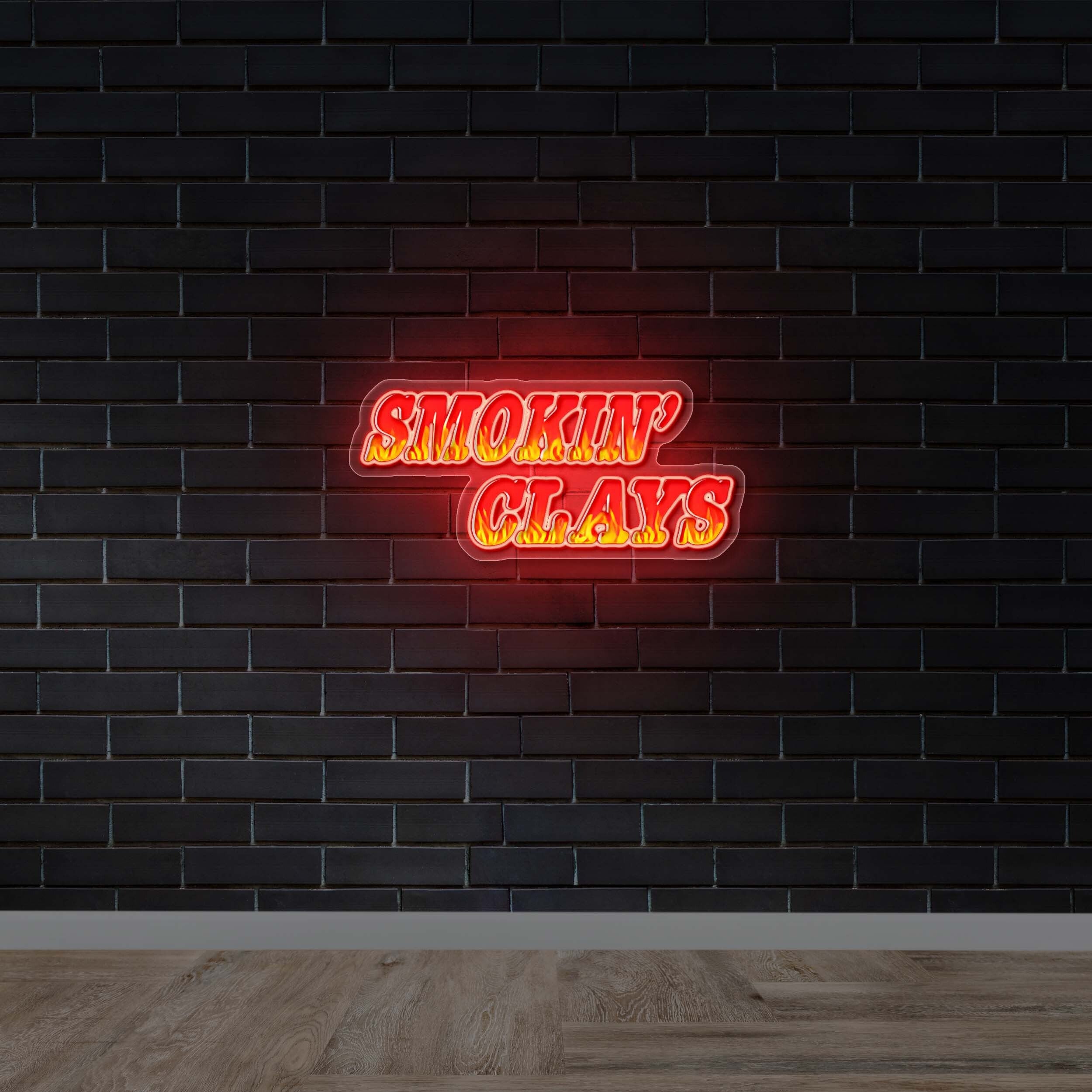 Smokin’ Clays - Premium Neon Artwork